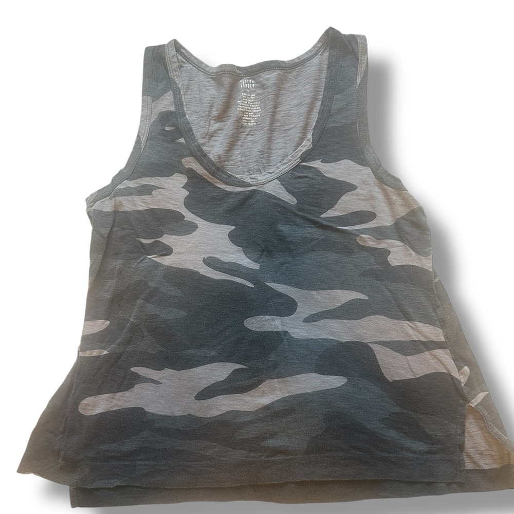 Peyton Jenson Small Camo Tank Top EUC
